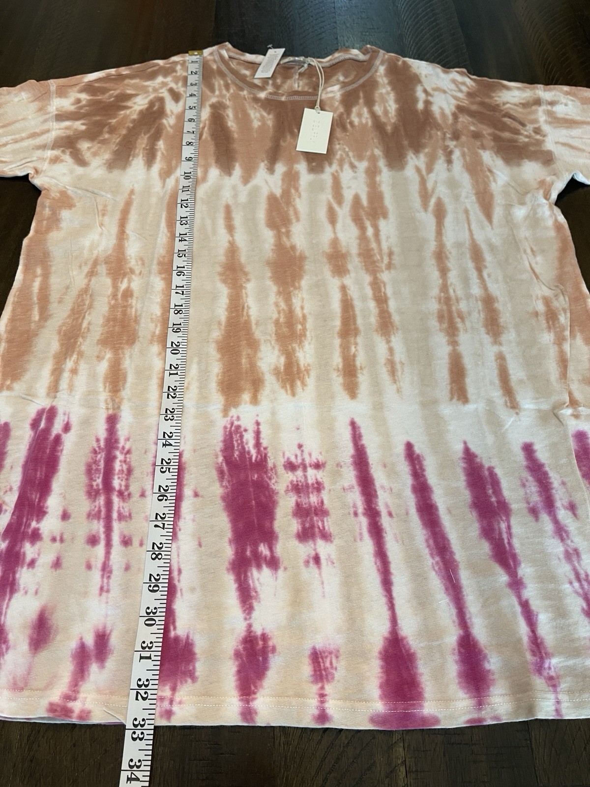 NWT Z Supply Sahara Delta Tie Dye Short Sleeve T-Shirt Dress Size Medium Boho
