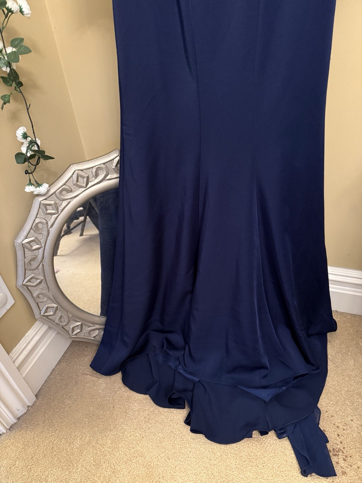Navy slim dress