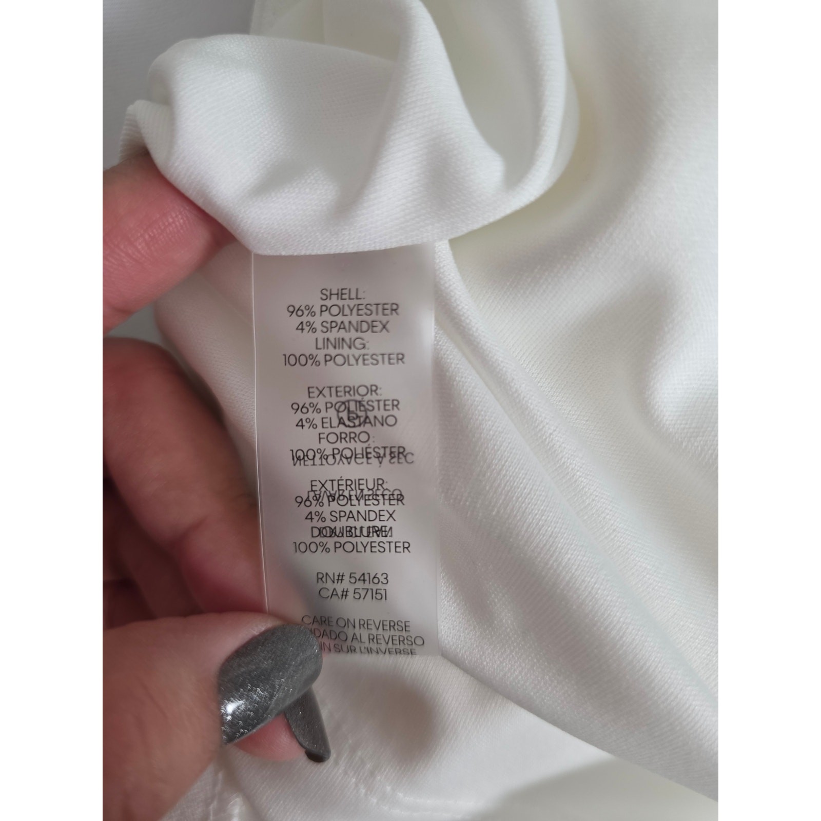 Calvin Klein White Belted Sheath Dress Size 6 Sleeveless RP $146 Elegant Blazer