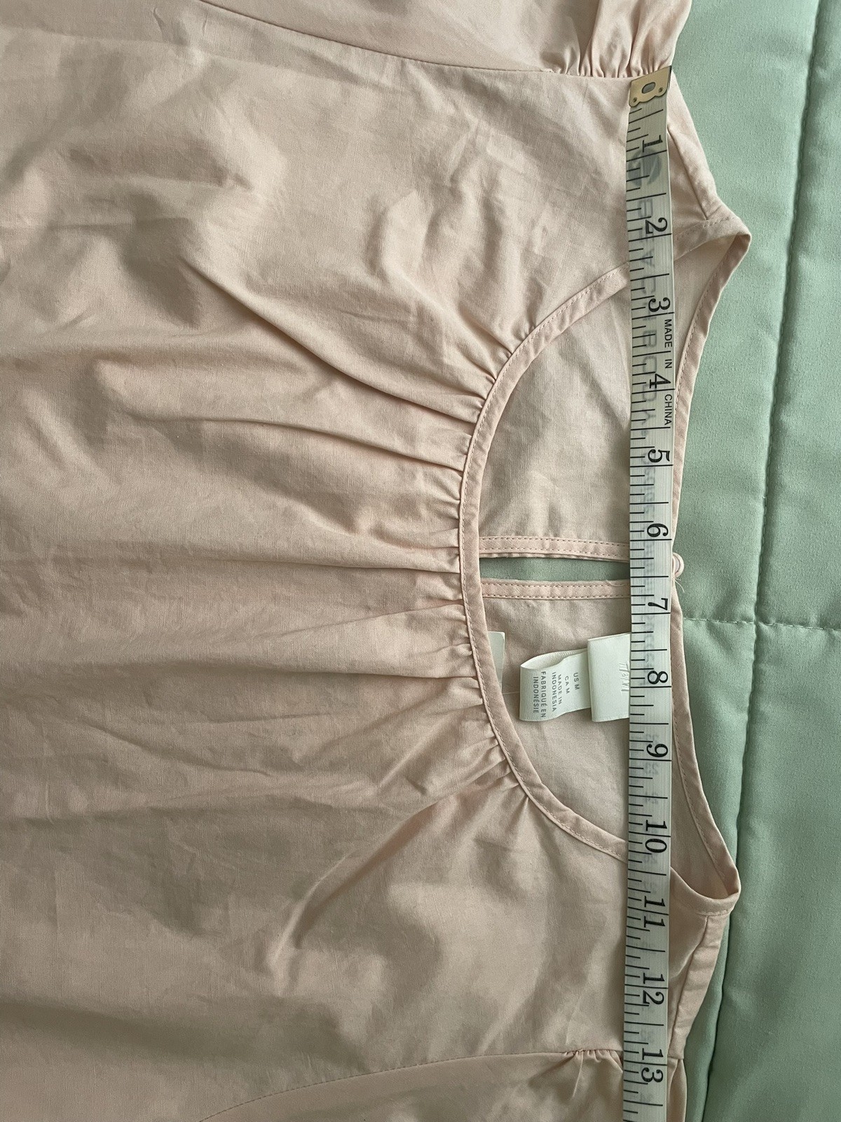 H&M Dusty LIGHT PINK DRESS oversized with Puff sleeves