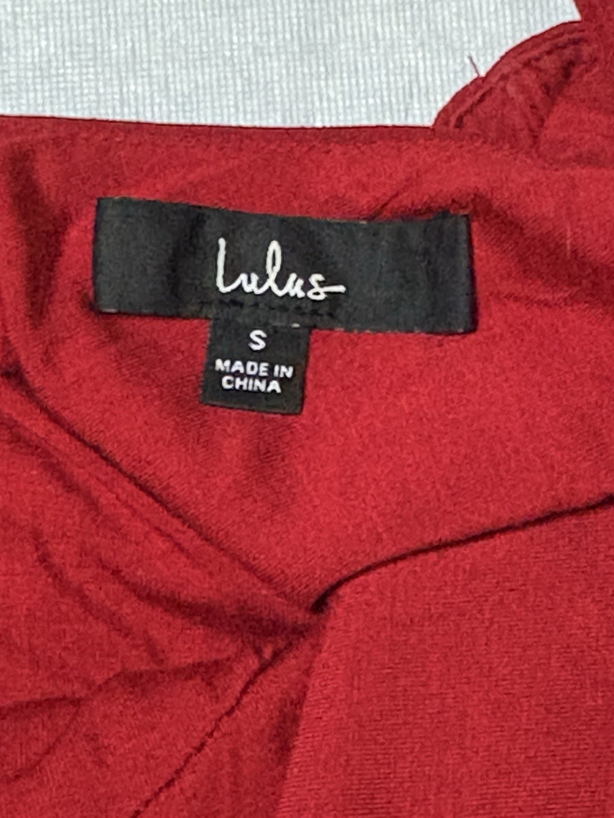 Lulus Women’s Small Red Sleeveless Dress A-Line Pencil V-Neck Slit