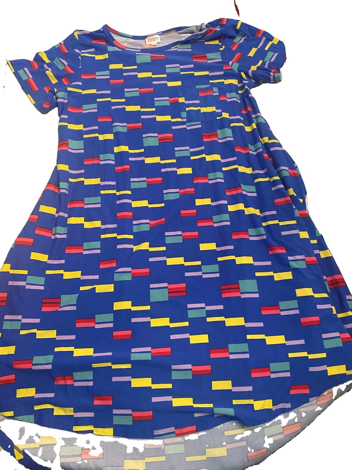 LuLaRoe Carly swing dress Geometric High low XL