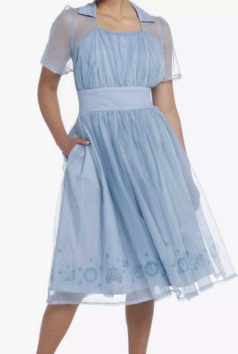 Her Universe DISNEY Cinderella Princess Mesh Overlay Dress Sz S See Measurements