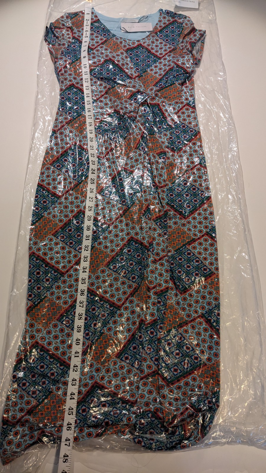 Elie Tahari Twisted Front Midi Casual or Dressy Dress Long Large NWT $275 Retail