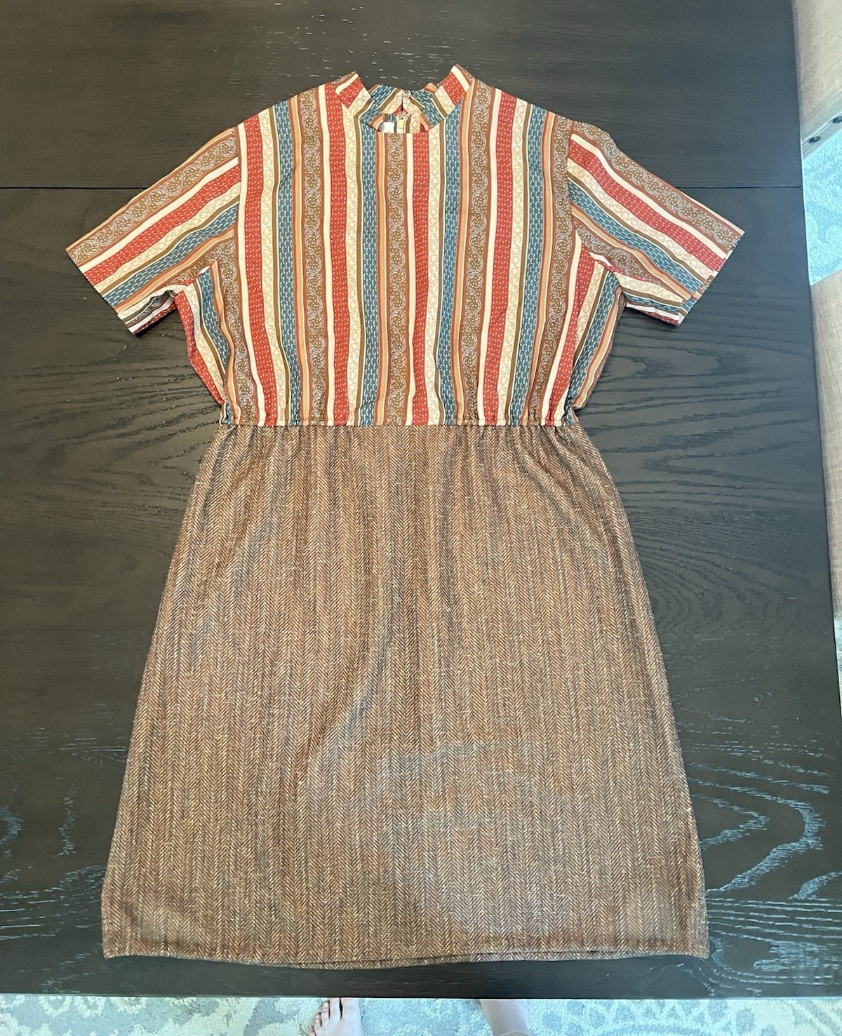 Vintage Herman Marcus Dallas Women’s XL Striped Shirt Dress