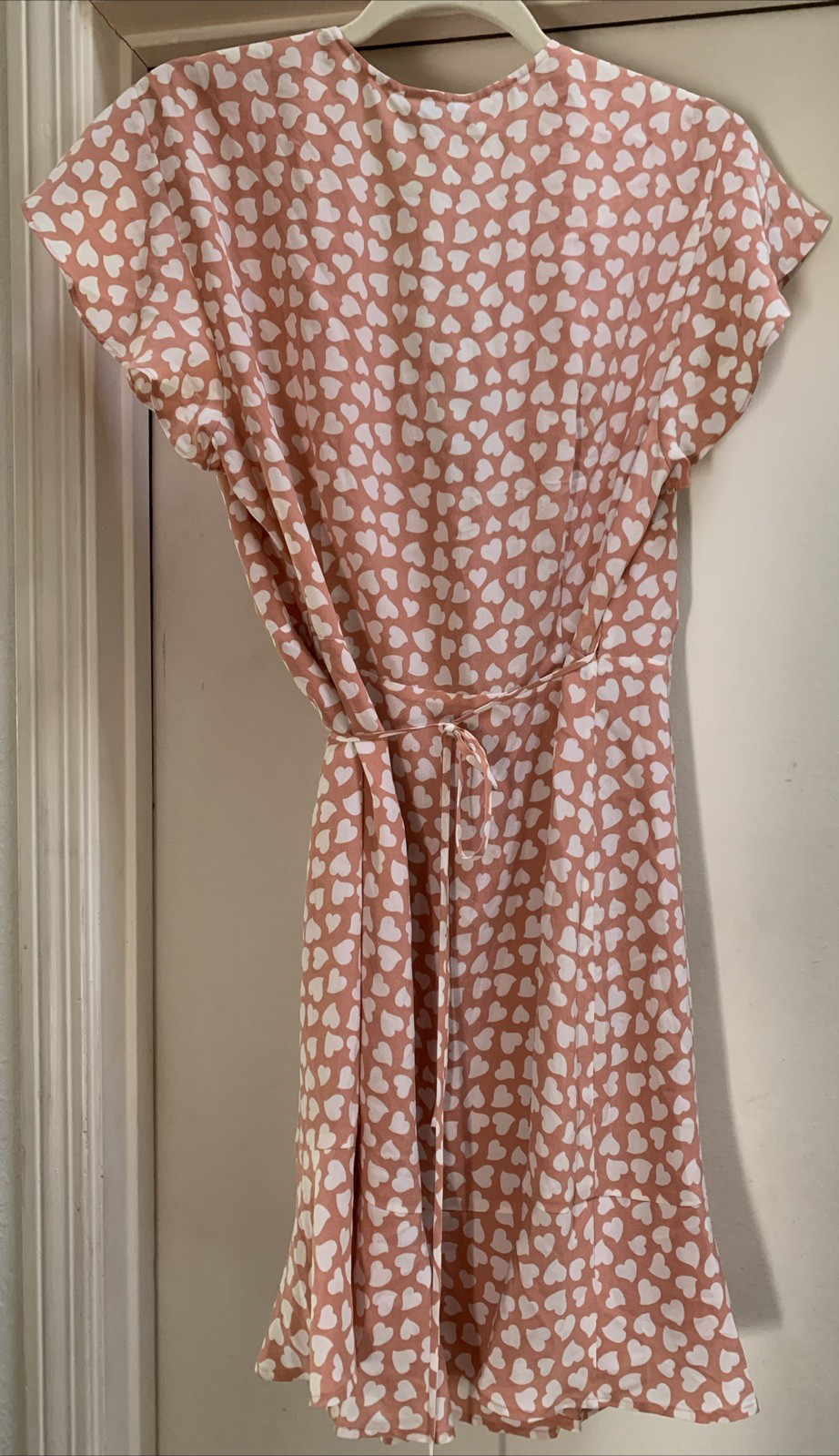 Rails Leanne Sweetheart Wrap Dress Large L New NWT Hearts Silk Lined Beautiful