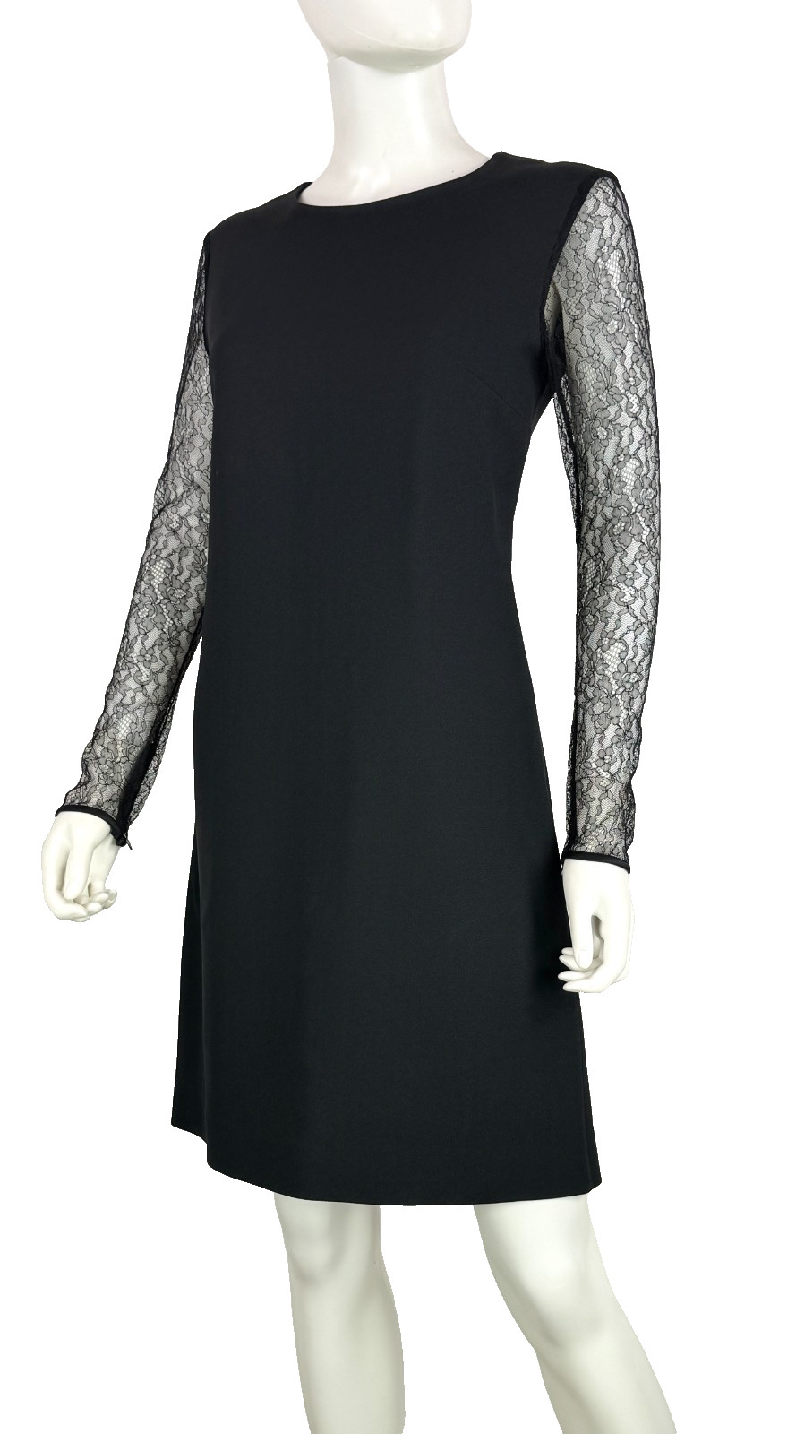 $1.8K Michael Kors New Cocktail Dress 6 US 42 IT M Zip Lace Zip Cuff Runway Auth