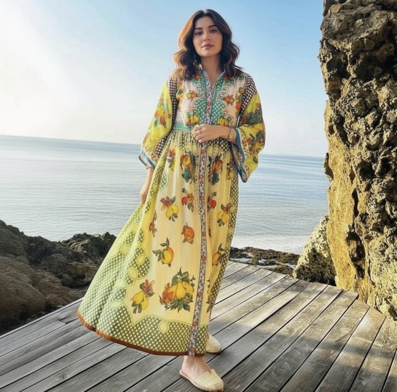 Alemais Lemonis Dress Size 10 AU / 6 US Shirt Midi Fruit Oversized
