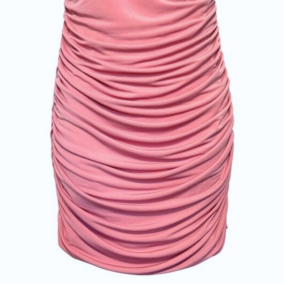 Lovers & Friends Revolve Juliana Mini Dress NWT Womens M Pink Ruched Night Out