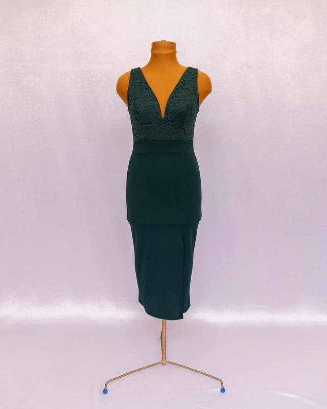 Women WalG Dress Green Polyester S