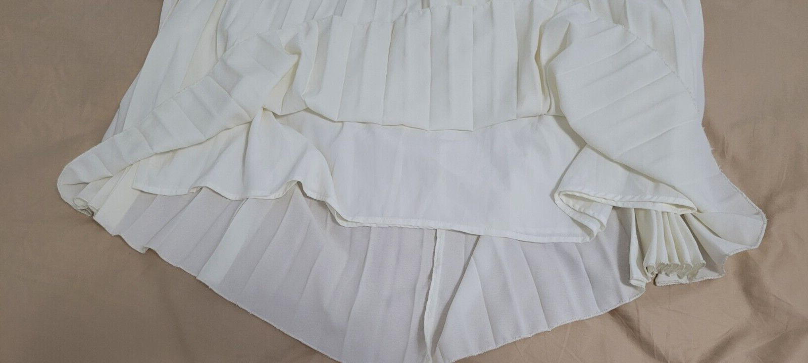 ASOS White Floral Embroidery Long A-Line V-Neck Flutter Sleeve Dress US 16/UK 20