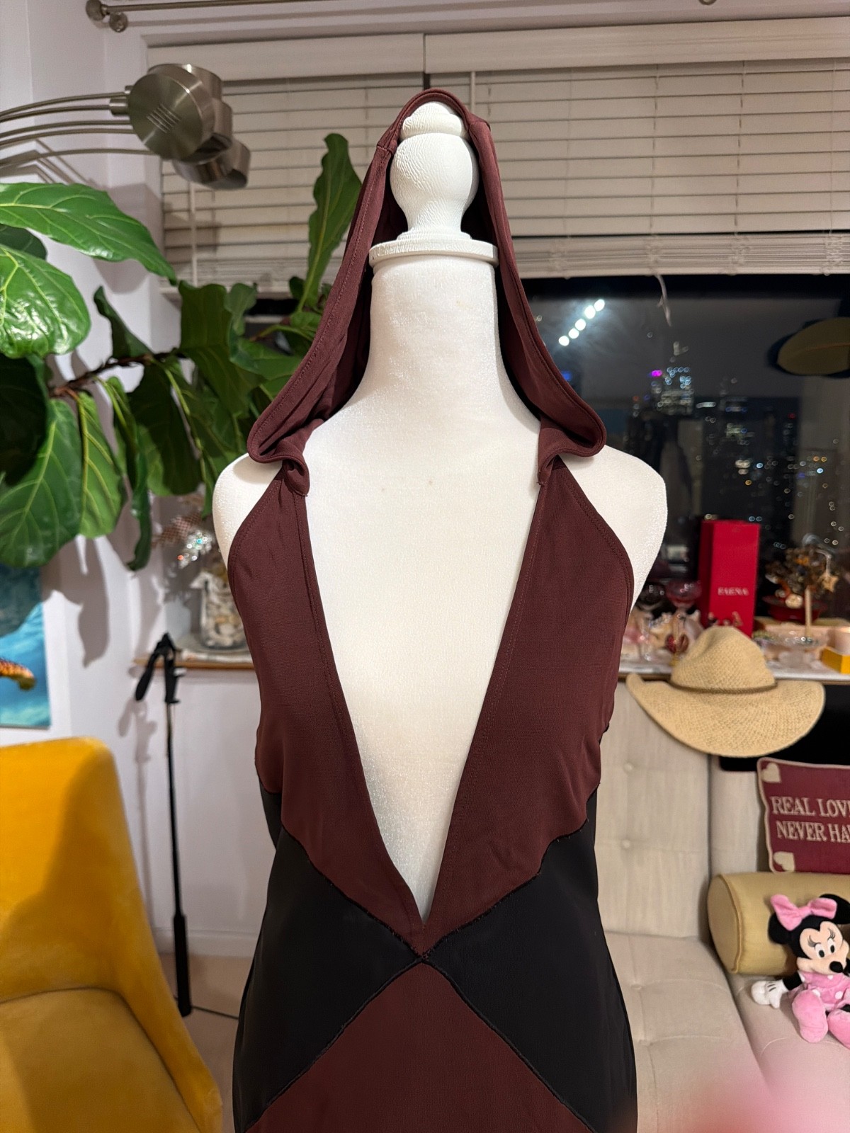 Miaou dress Size L with a hood