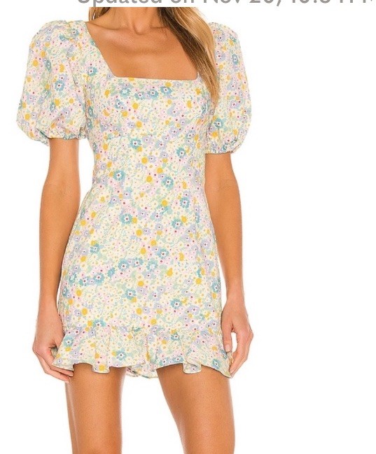 Lovers & Friends Luella Mini Floral Ruffle Dress Size XX Small