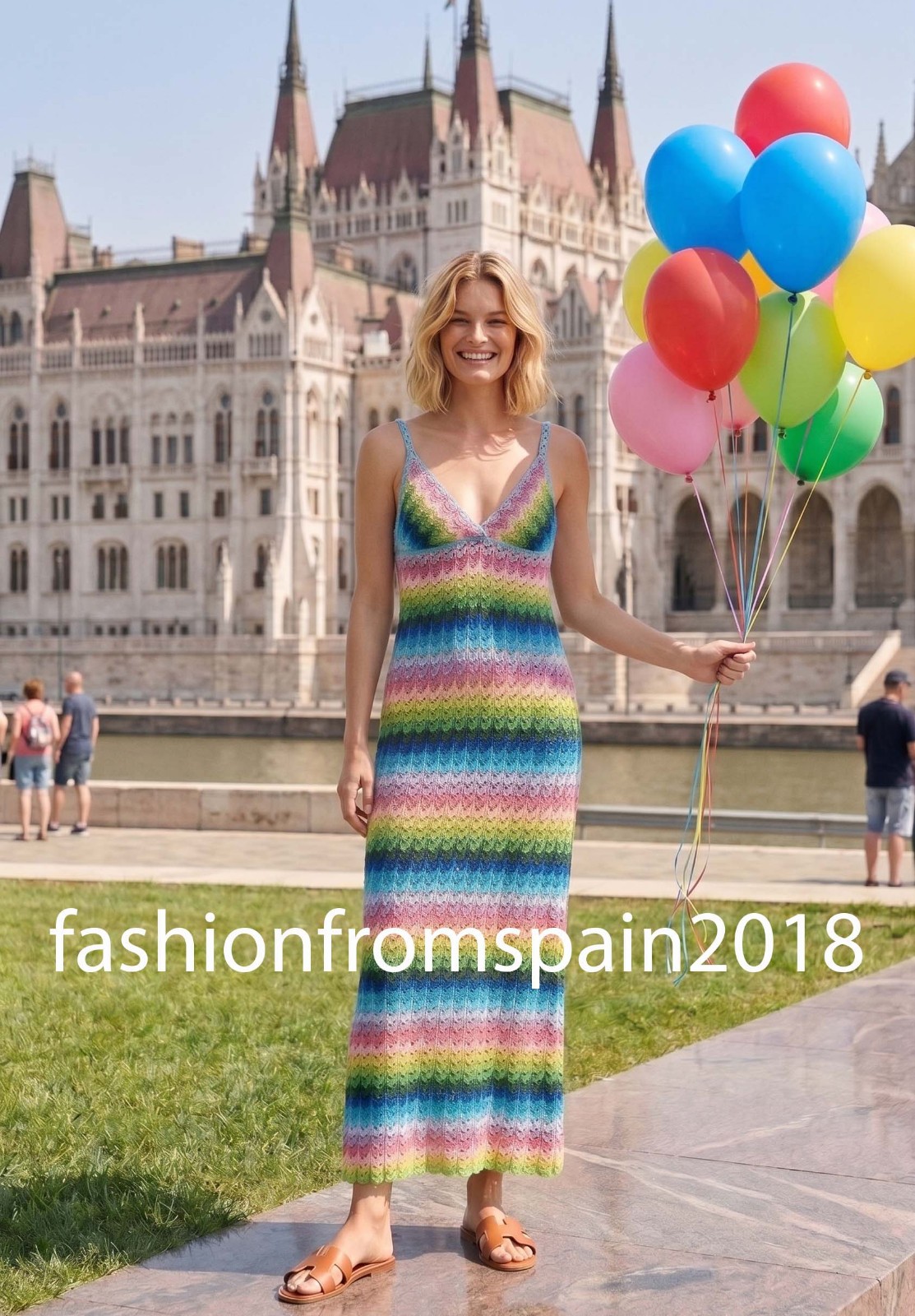 ZARA NEW WOMAN LONG KNIT STRAP DRESS BLUISH S,M,L 3500/006/920