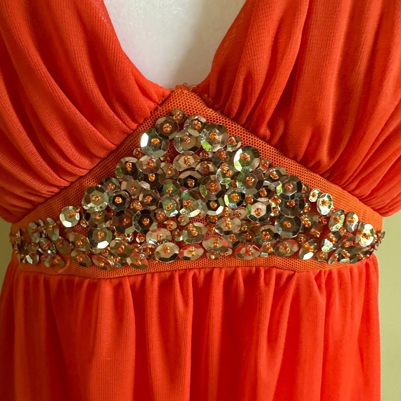 Behind Neck Cocktail Dress with Sequence