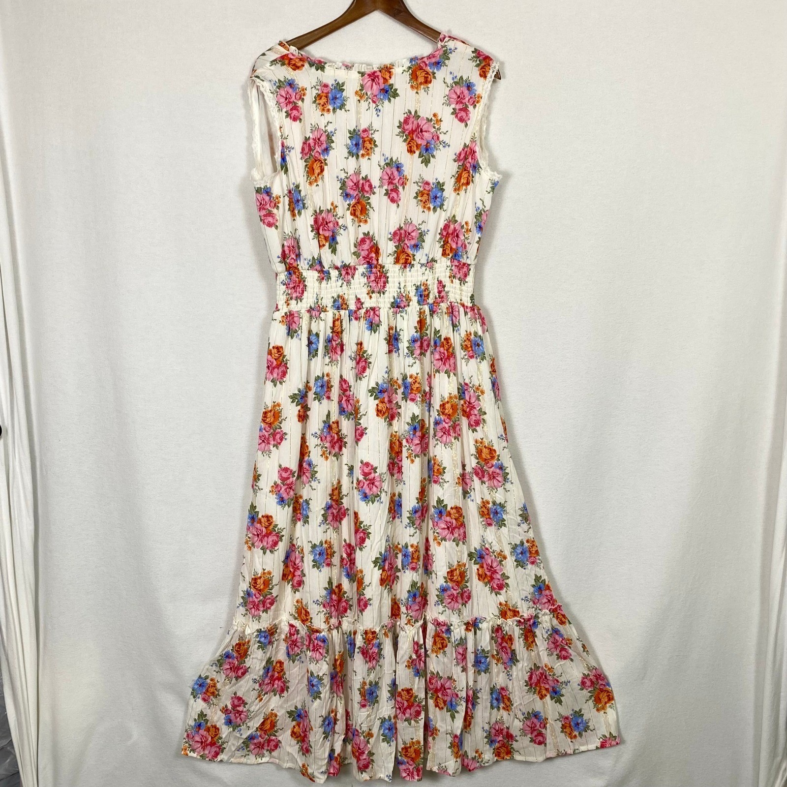 Anthropologie Beyond Words 2X Maxi Dress Cottagecore Romantic Coquette Feminine