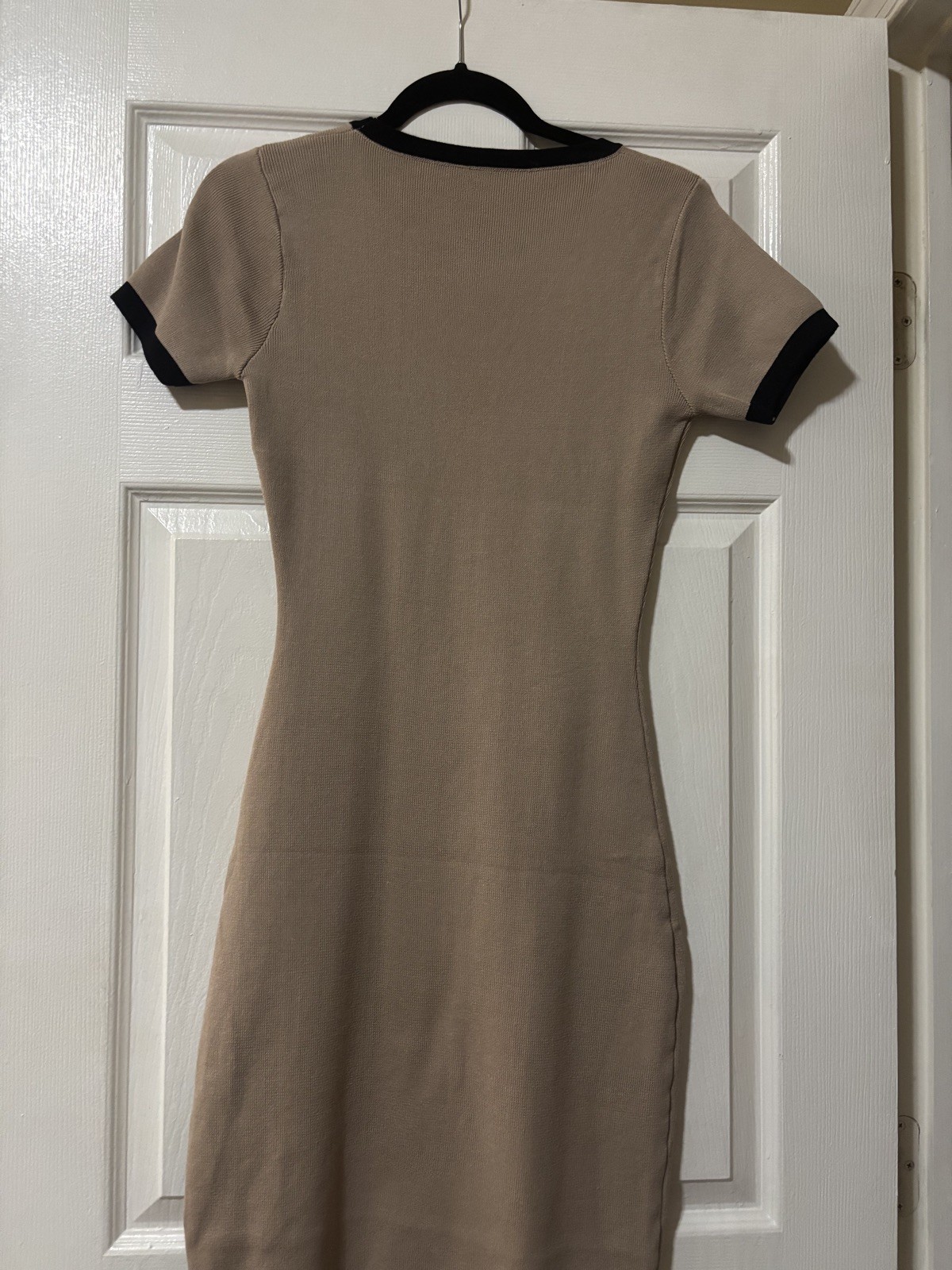 Body Con Sweater Dress Size Medium/Large Brown Knit Stretch