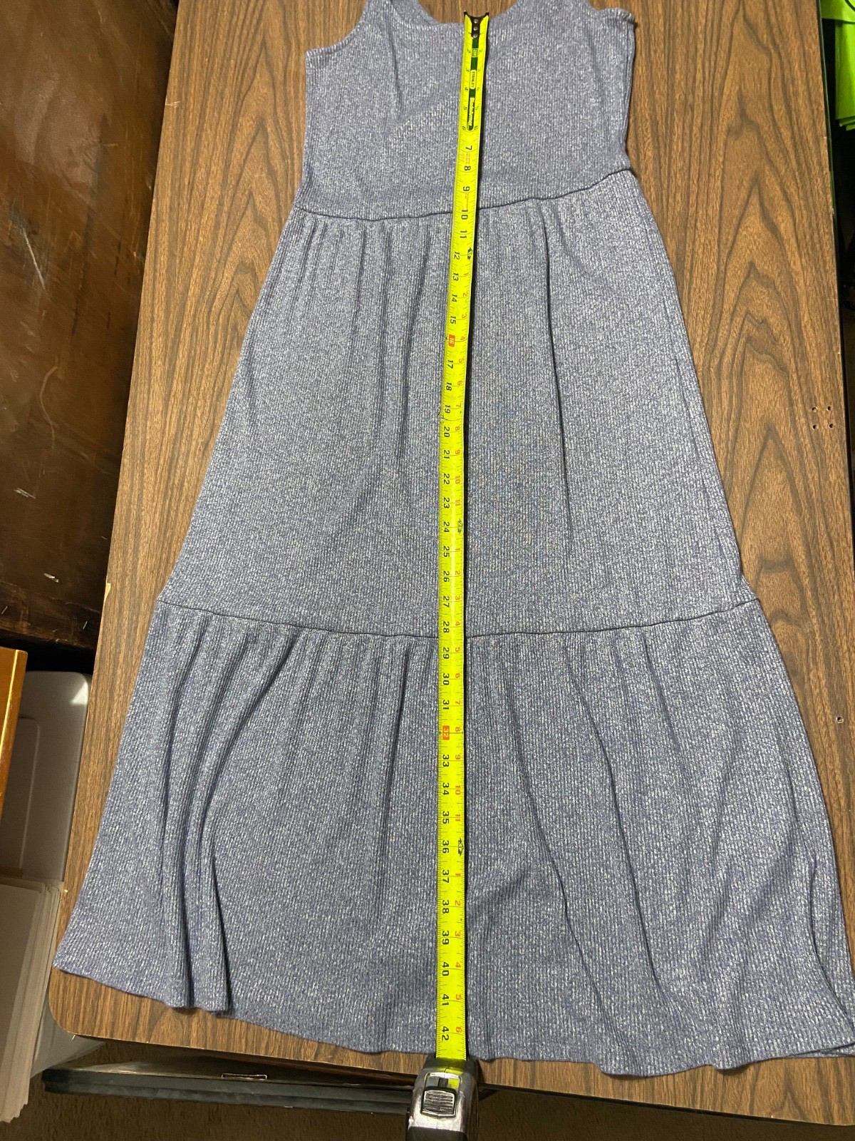 Daily Ritual gray Sleeveless Stretch Knit Midi Dress Women’s Size S