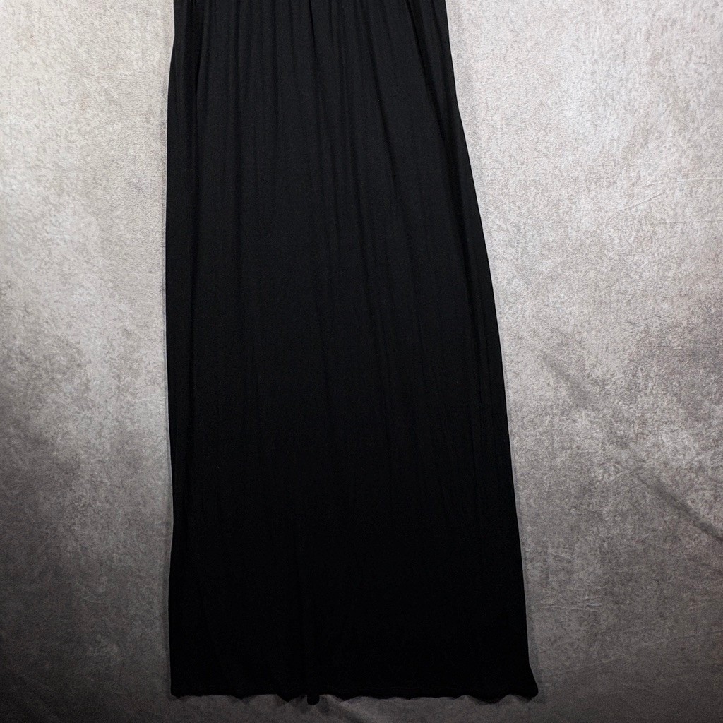Rolla Coster Dress Womens Small Black Maxi Racerback Sleeveless Beach Travel