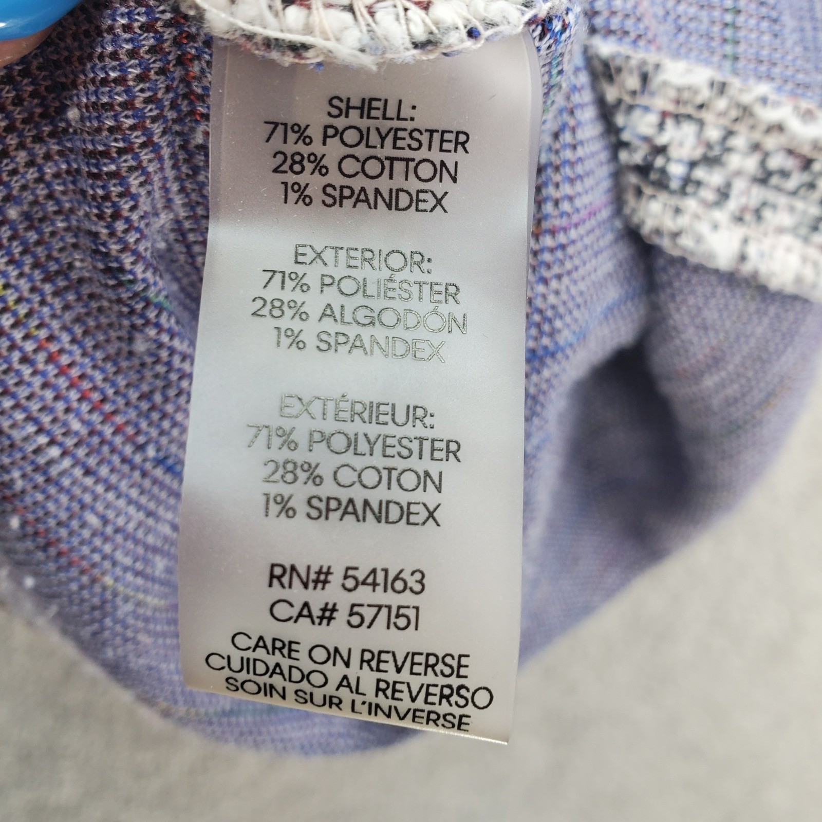 Calvin Klein Shift Dress Women 14 Multicolor Tweed Stretch Short Sleeve Back Zip