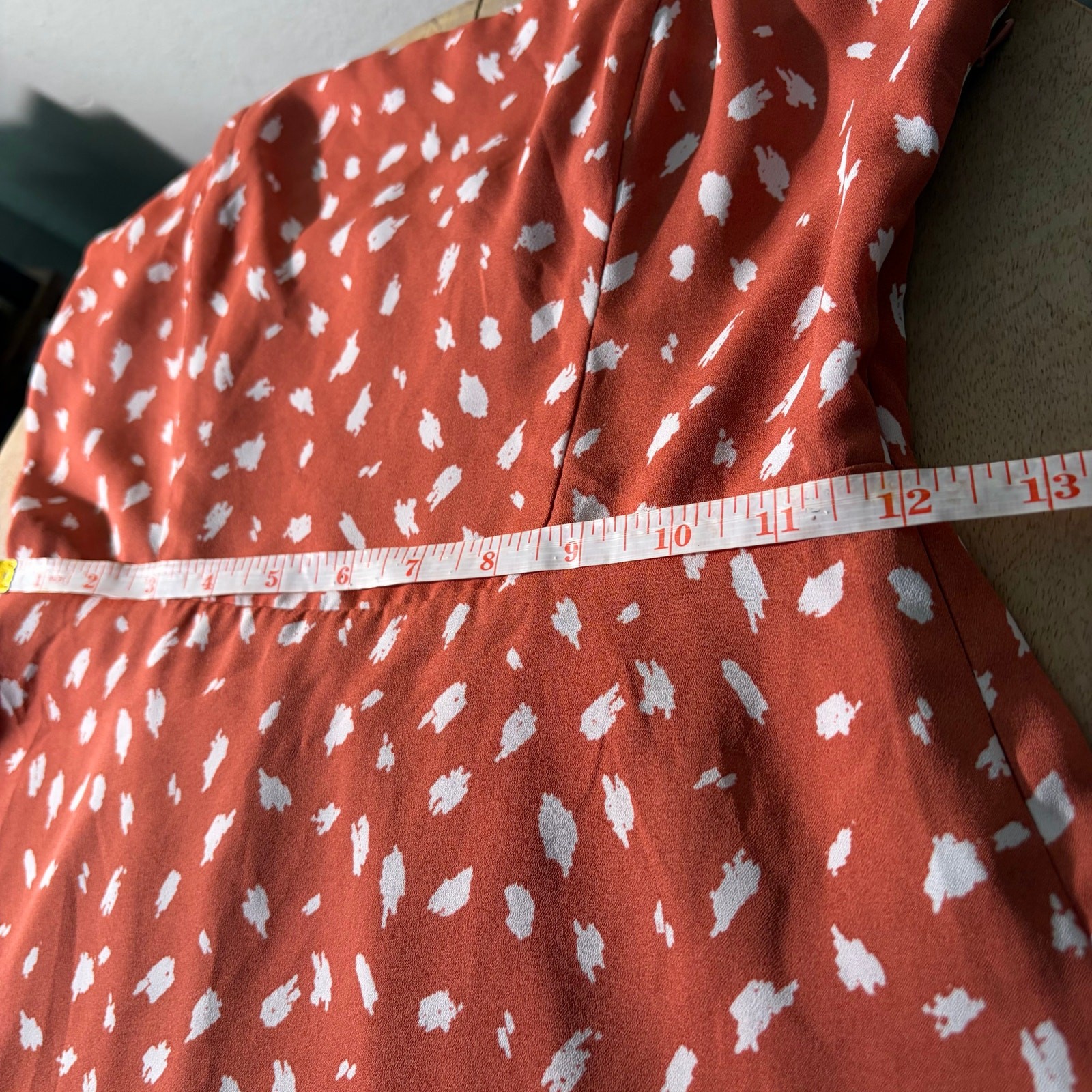 Lola Grace, deep orange polka cami dress, junior’s XS