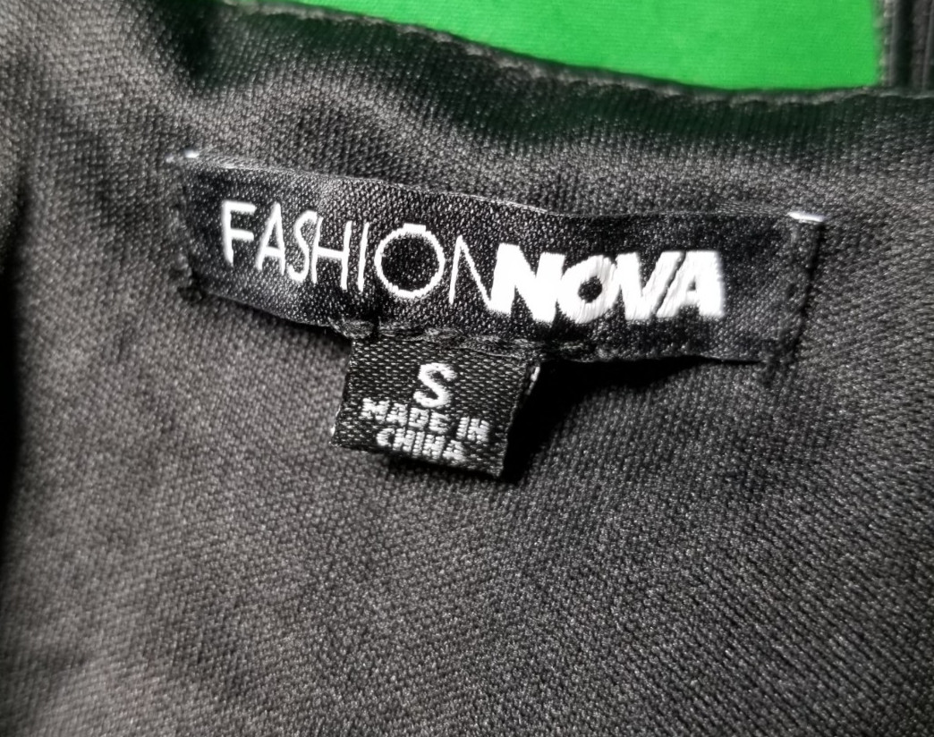Fashion Nova Black Faux Leather Mini Backless Dress Womens Small Club Sexy City