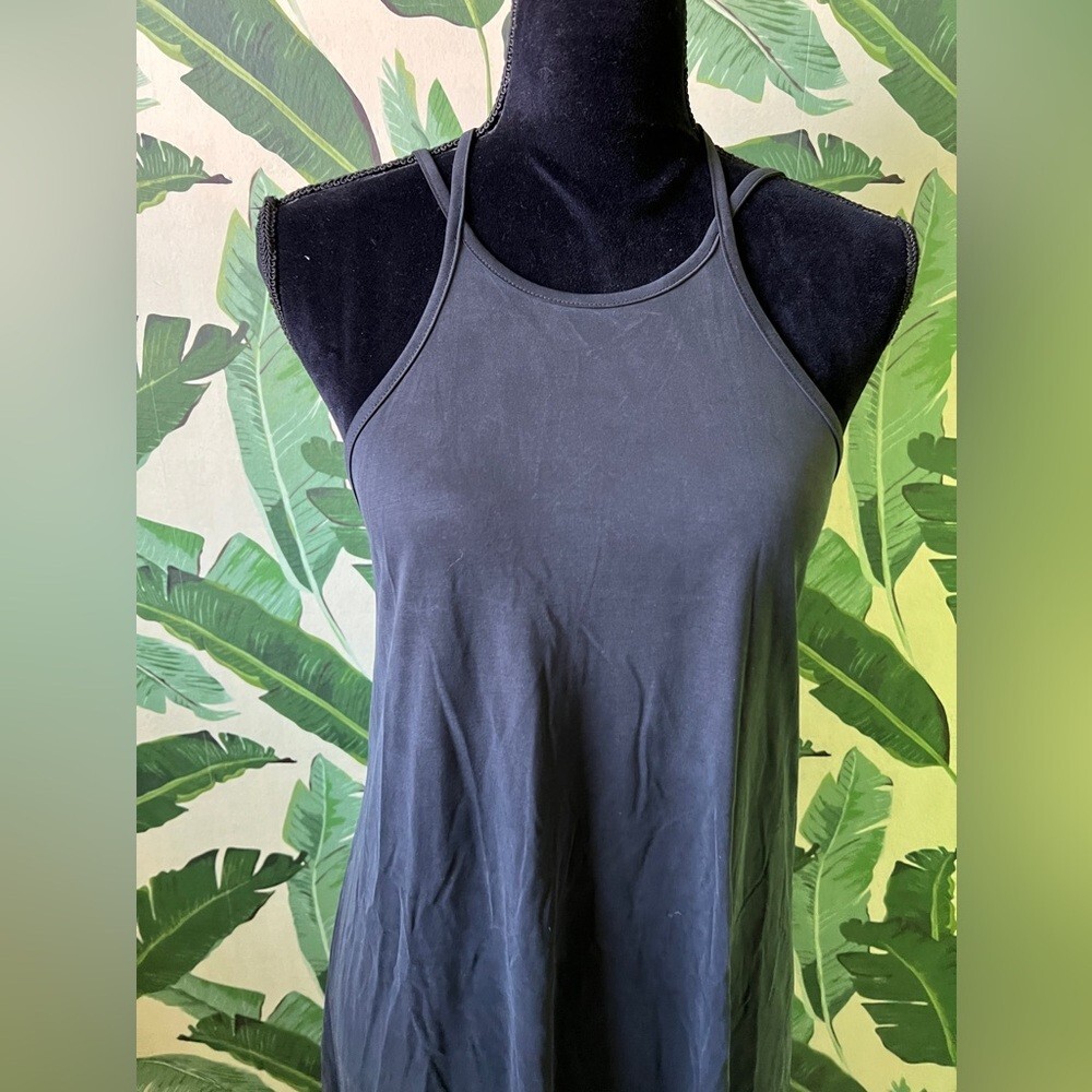 Lulus Womens Black Halter Mini Tank Dress Small Y2K