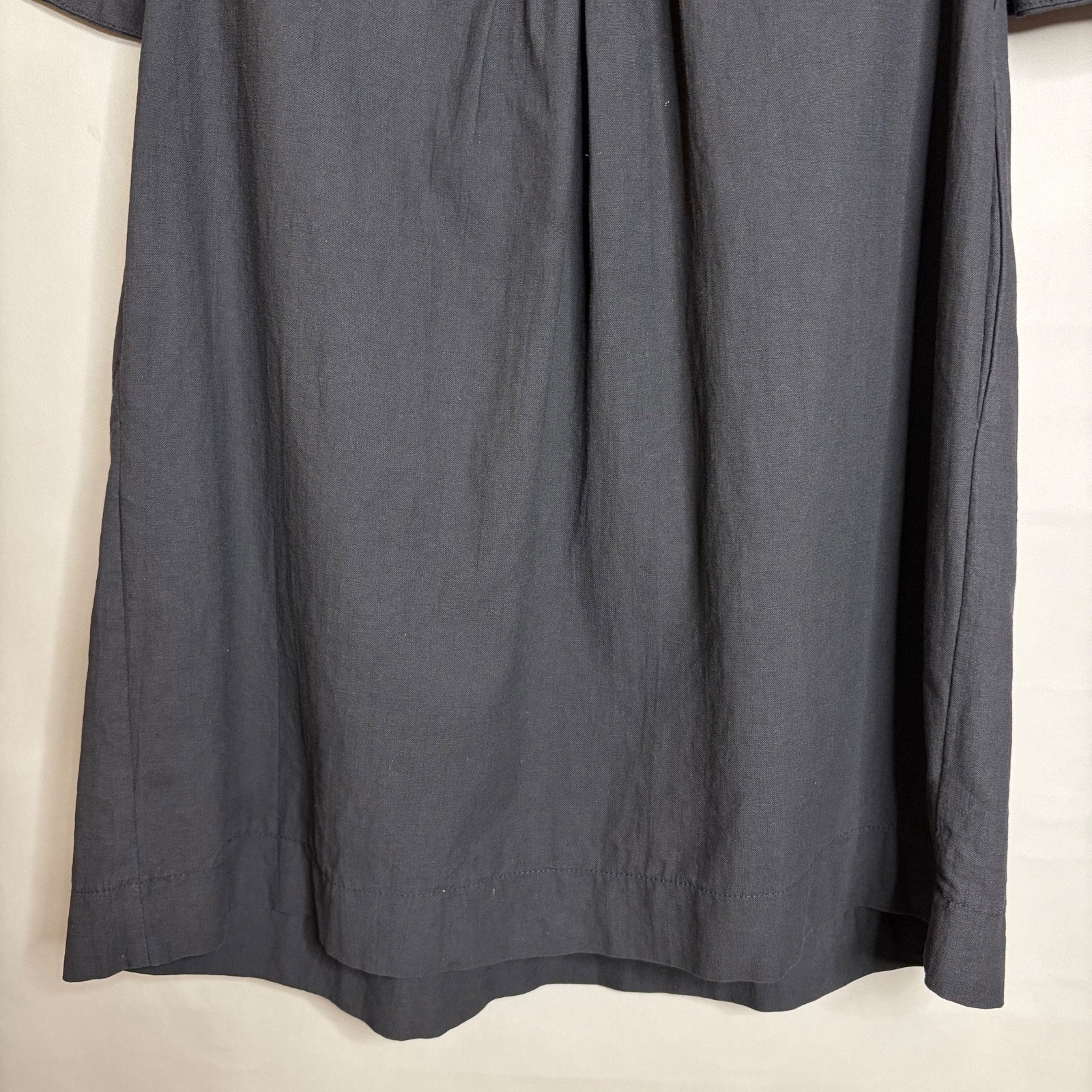 Tuckernuck Pomander Place Finley Dress S Black Minimalist Cotton Mini Shift
