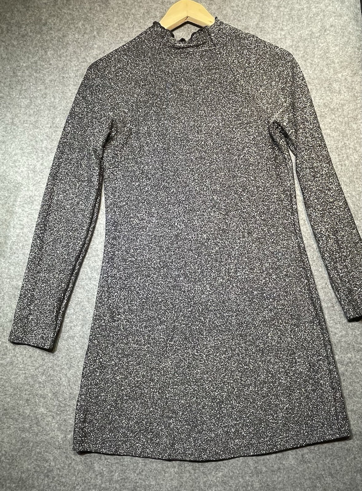NEXT Metallic Silver Bodycon Dress UK 6 Party Evening Stretch New With Tags