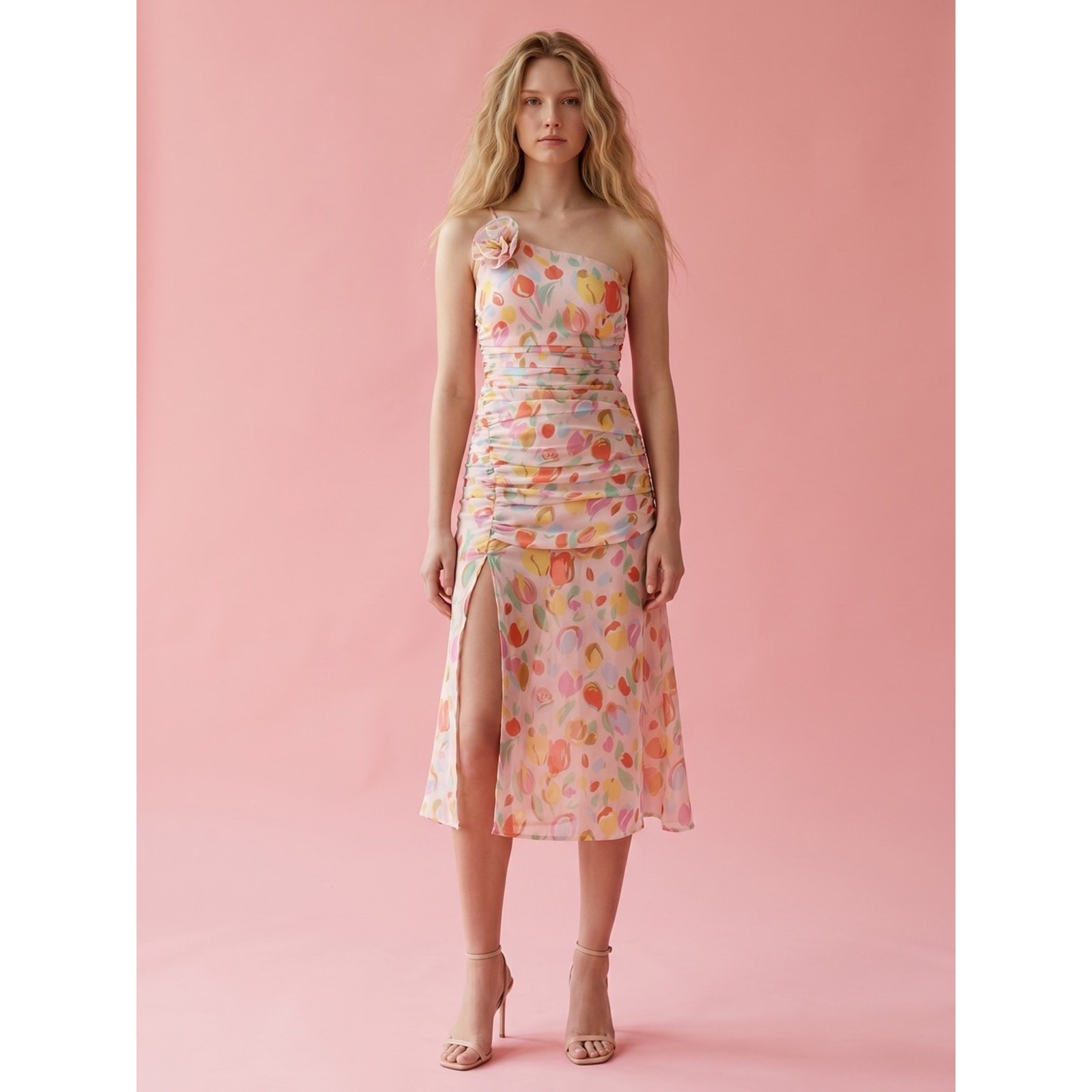 For Love & Lemons Desmona Floral Midi Dress Size Small NWT Dainty Coquette