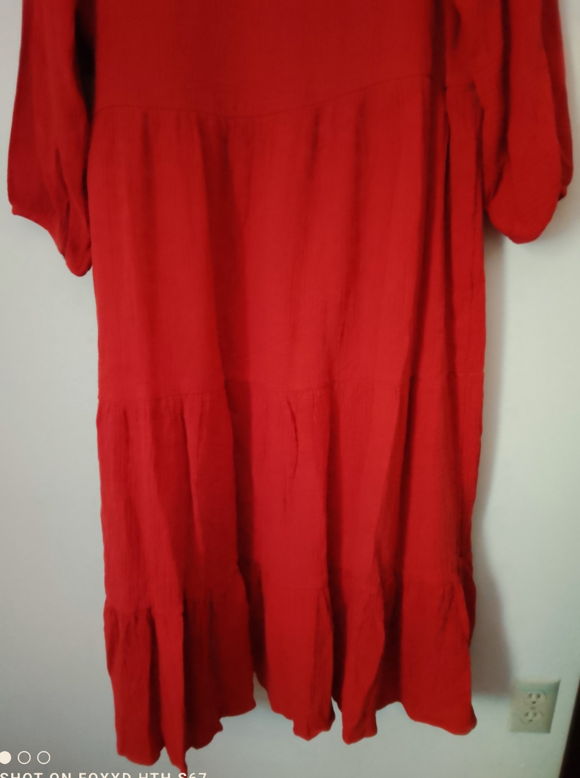 Indigo Rose 100% Cotton Gause Tiered Dress Size 3X Peasant Boho Cottagecore NWT!
