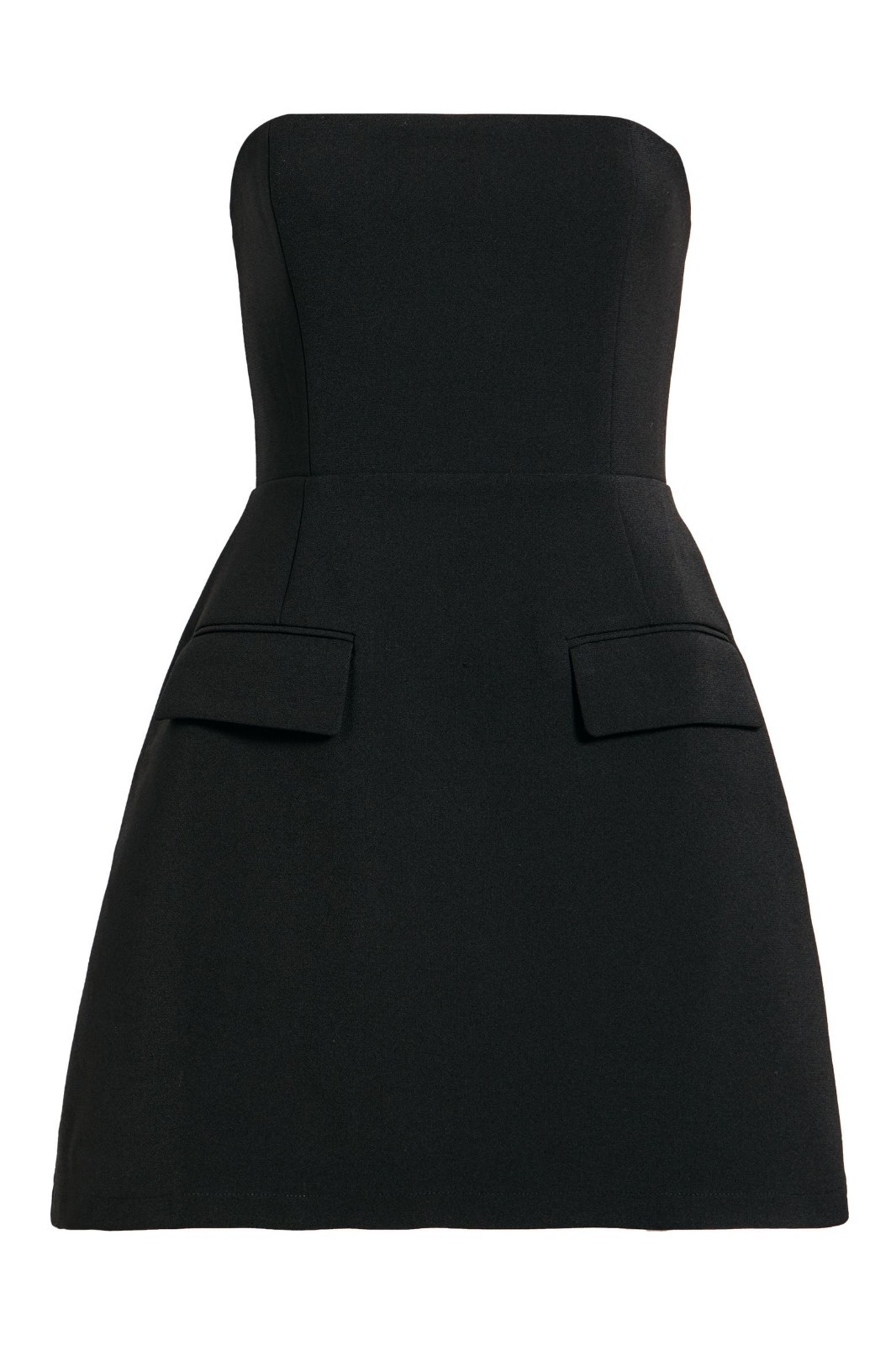 Odd Muse The Ultimate Muse Strapless Minidress with Pockets, Size Large, Black