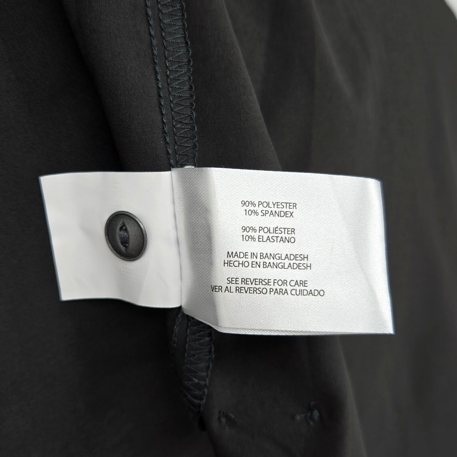 Orvis Dress Womens 2XL Black Henley Tie Waist Stretch Pockets Pack and Go New