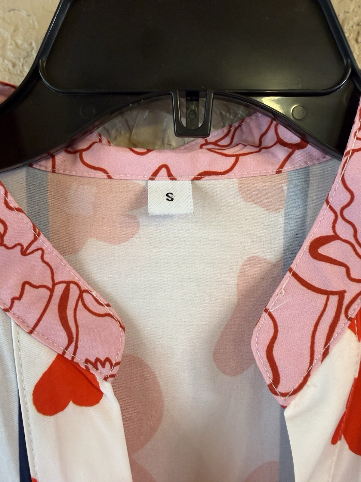 Made with Heart Love Dress Size Small Midi Floral Heart Print
