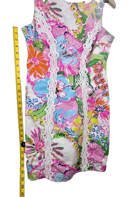 Lilly Pulitzer for Target Nosey Posey Tropical Floral Shift Dress Women Sz 6