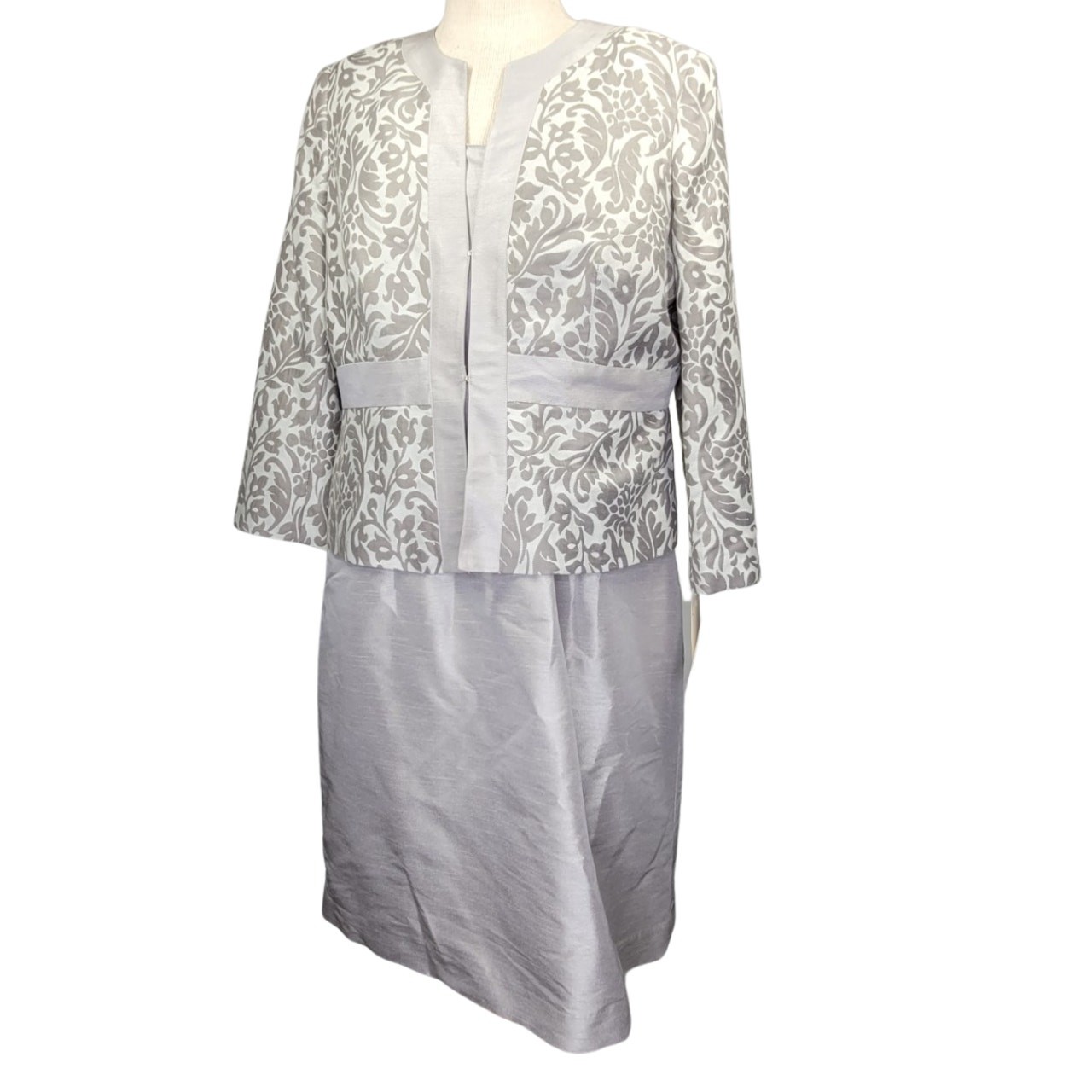Nina Cole Grey Jacket Dress 14 New with Tags