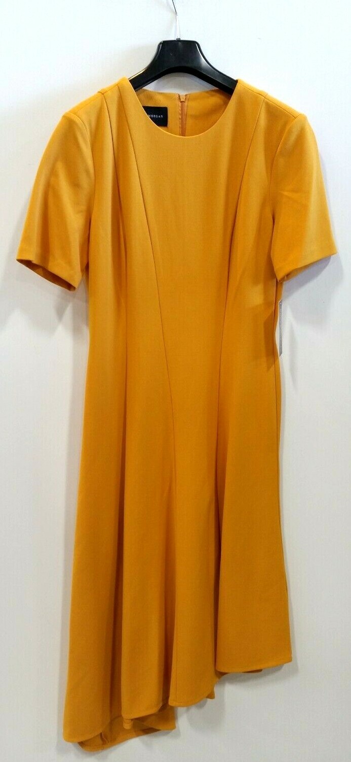 Donna Morgan Women’s “Butternut” Stretch Crepe Asymmetric Hem sz 6