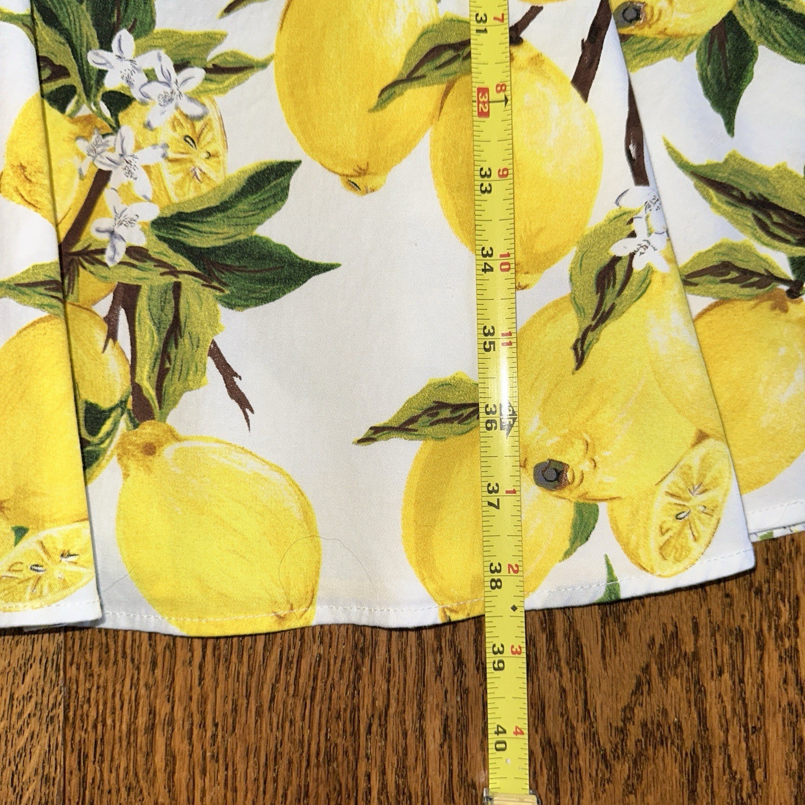 Retro Lemon Dress Medium Euro Summer Cottagecore Romantic Fit Flare Gardenwed