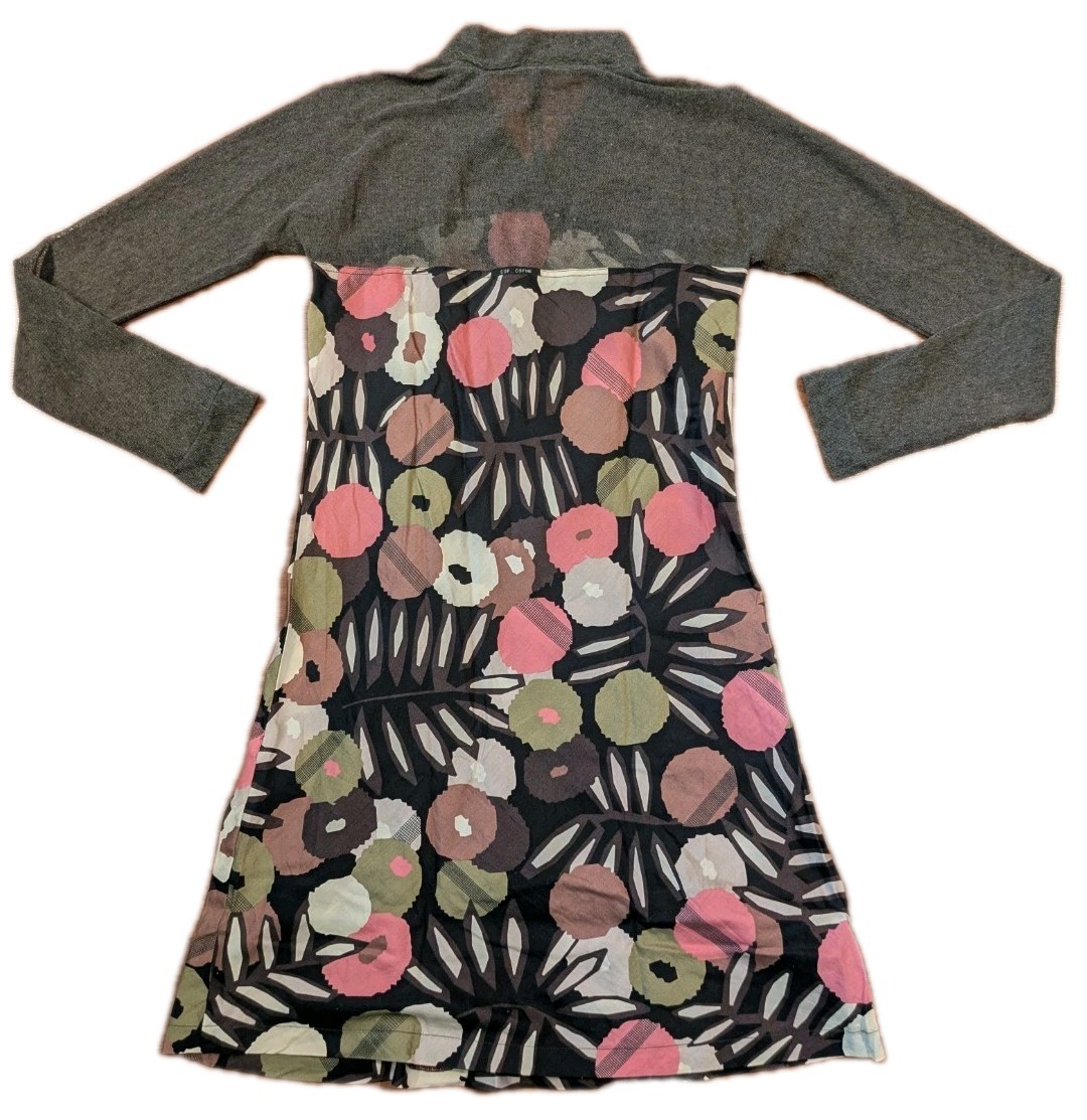 Cop Copine Dress EU 40 Abstract Floral Knit Mini Y2K French Designer Women