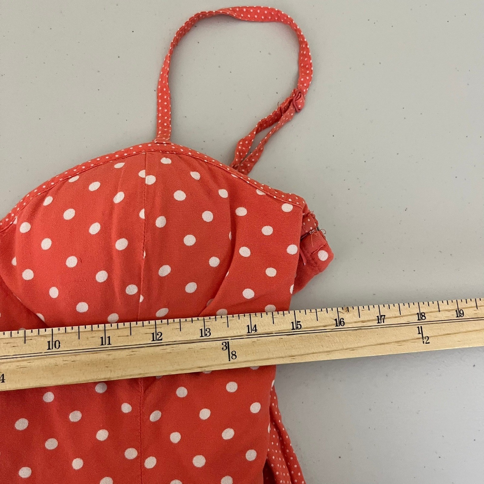 American Eagle Outfitters Red Polka Dot Mini Dress Womens Medium Sweetheart