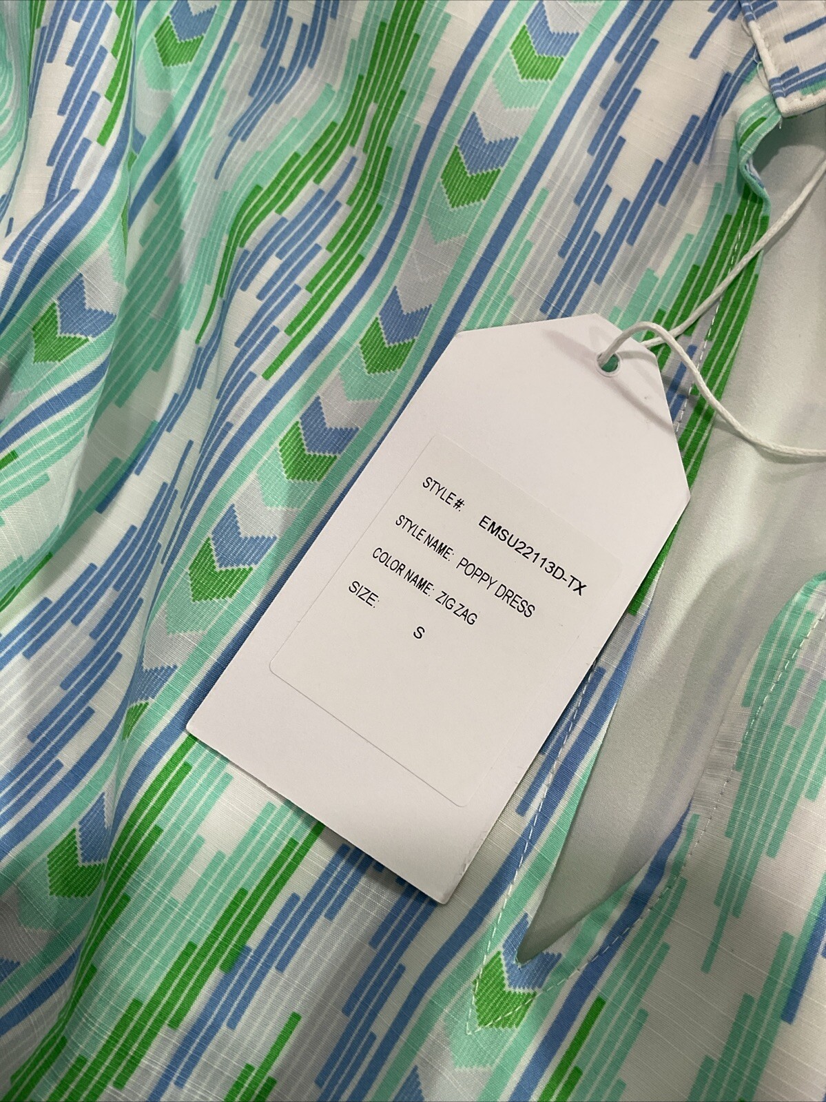 Emily McCarthy Women’s Zig Zag Poppy Dress Size S