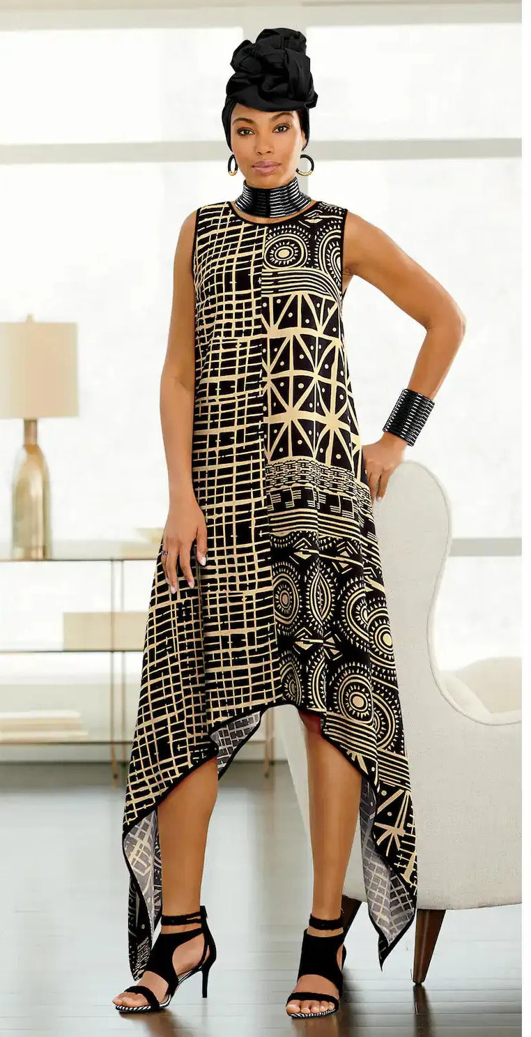 Size L Ashro Cream Black Summer Beach Cruise Take Me Away Dress