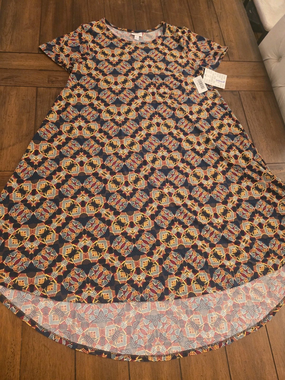 LuLaRoe Women’s Short Sleeve Dress Carly Size Large NWT