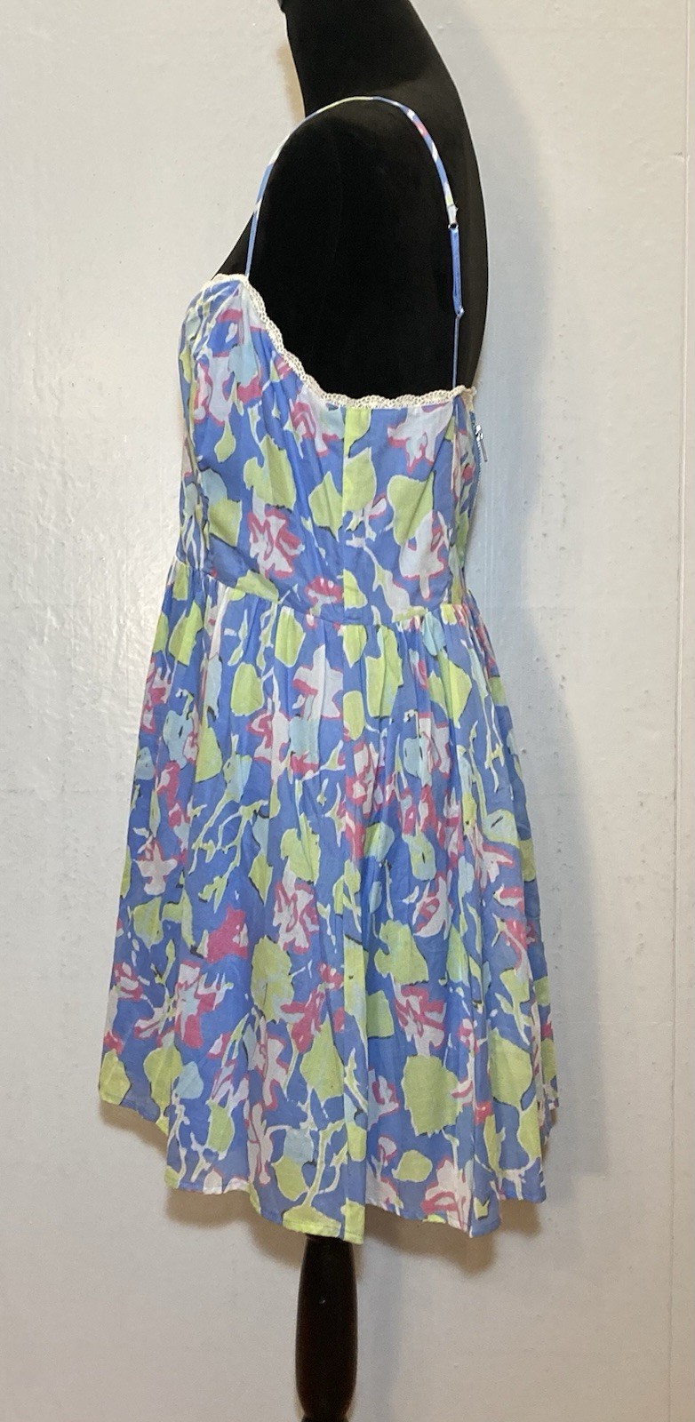 Y2K Moda International Floral Sweetheart Babydoll Fit & Flare Mini Dress Size 12