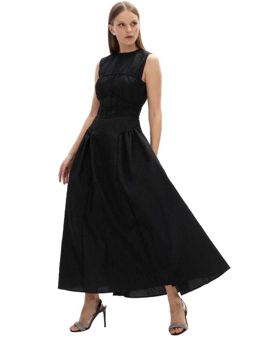 Rachel Gilbert Sophia Black Dress Size AU 6 US 2 Midi Long Maxi Gown Formal
