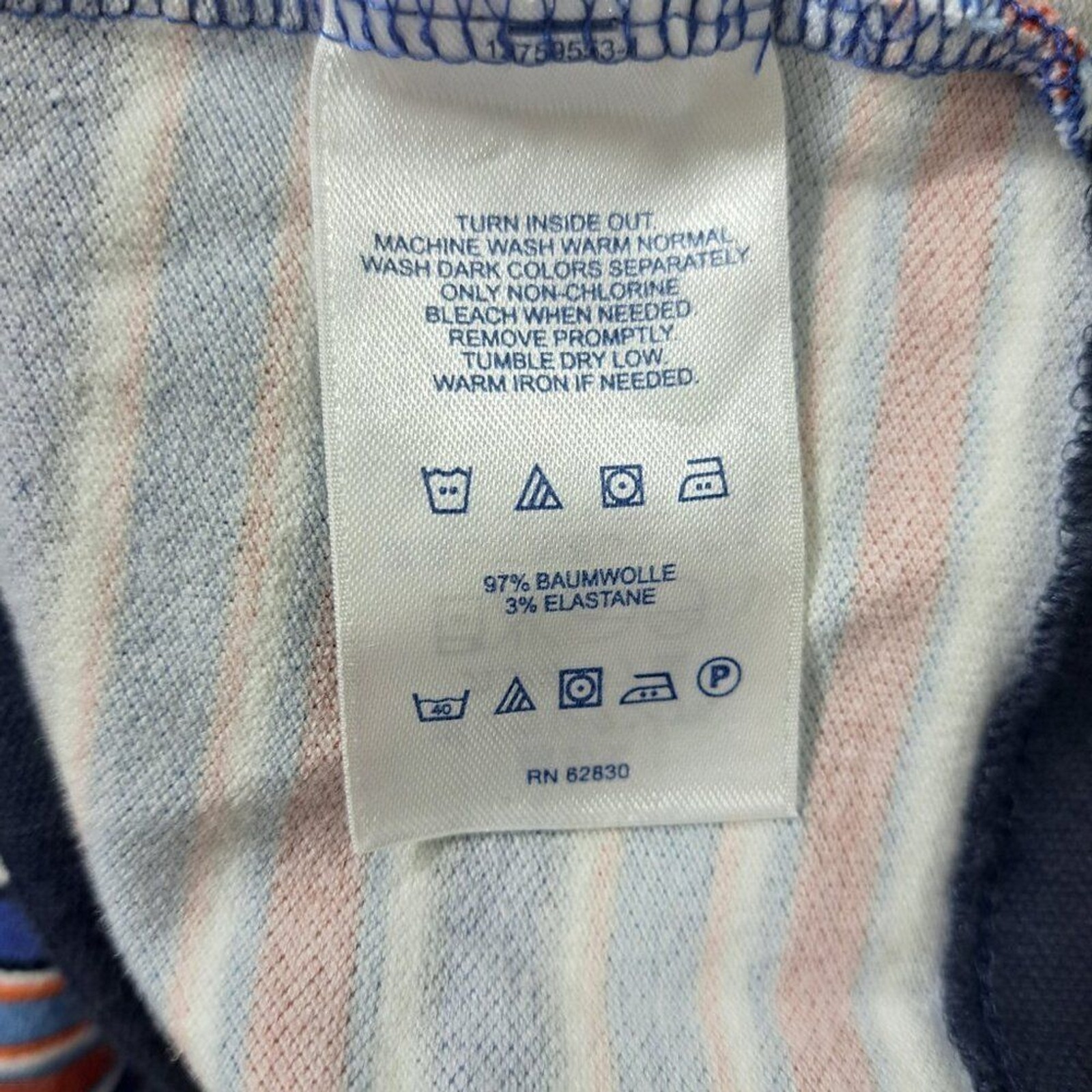 Lands’ End Women’s Nautical Striped Cap Sleeve Shirt Dress Blue Multi Vacation M