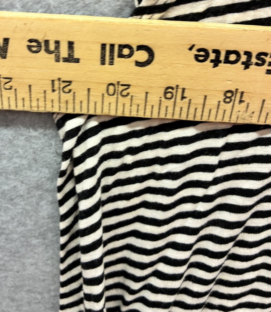 New Rip Curl Black Jersey Striped Dress Size L Festival Coastal Beach Midi