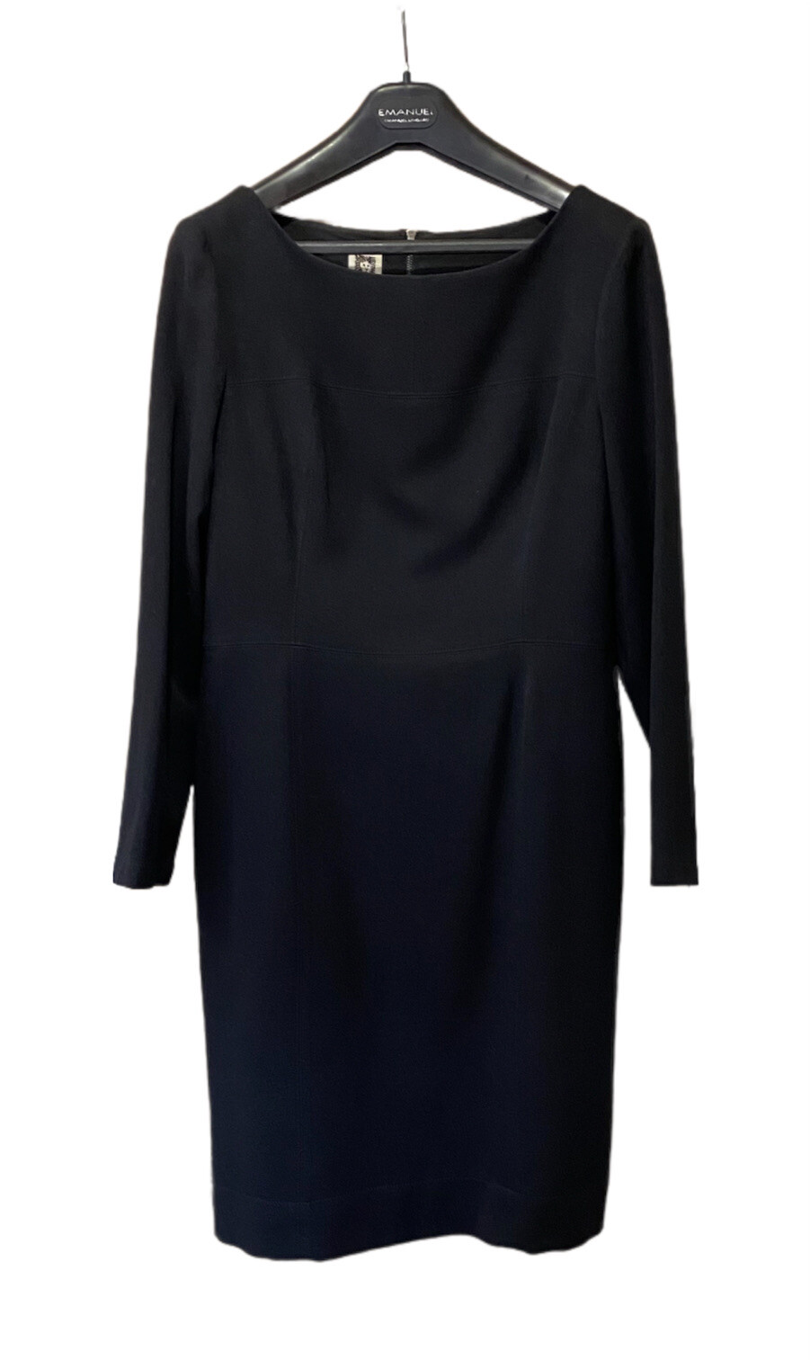 Anne Klein Stretch Sheath Dress Black 10589842-169 Black Size 16