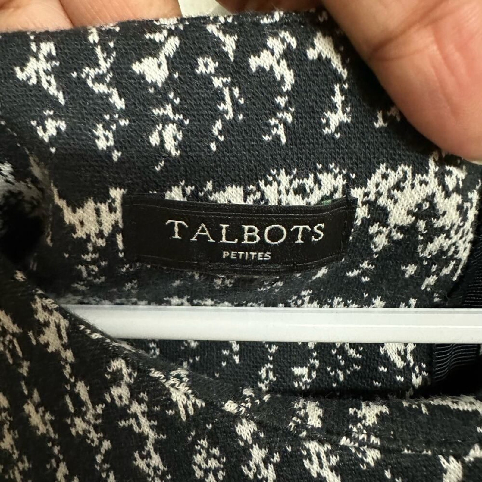 Talbots Glen Plaid Sheath Dress Shirred Bell Sleeve 3/4 Women’s Petite Large