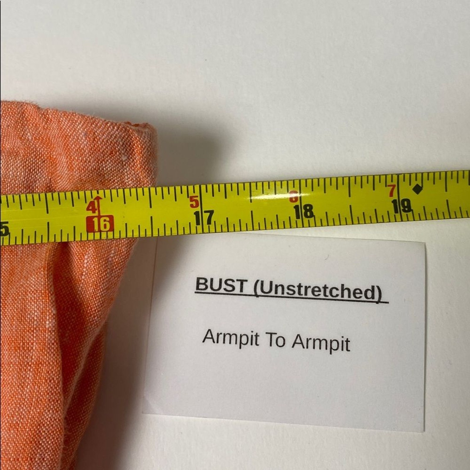 Lands’ End Canvas 1963 Strapless 100% Linen Eyelet Dress Size 10 Orange
